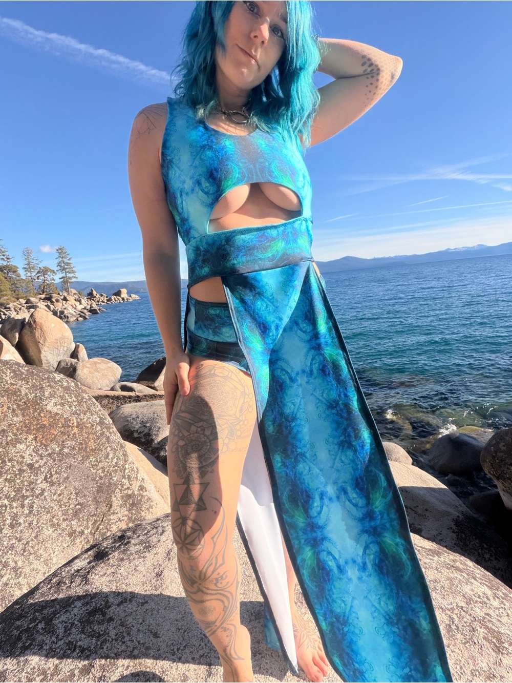 Cutout goddess dress - burning man